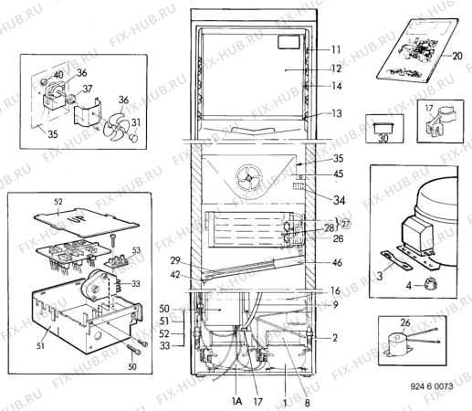 Взрыв-схема холодильника Electrolux TR1177G - Схема узла C10 Cold, users manual